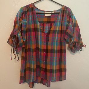 Plaid top by Maeve